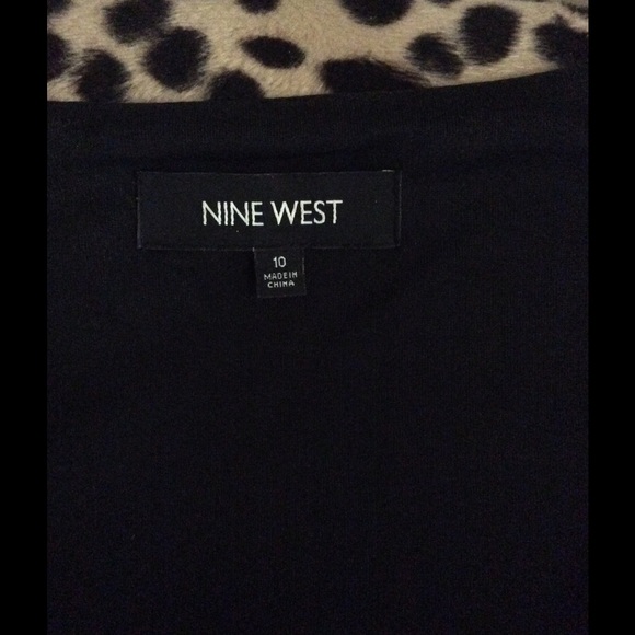 NINE WEST Formal Black and Gold Wrap Dress - Picture 4 of 6